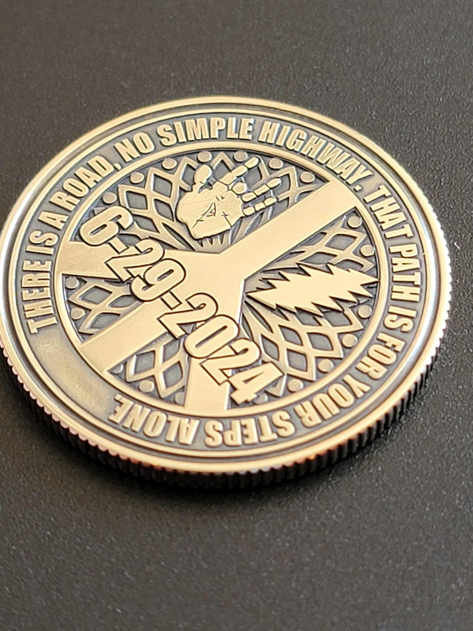 Ripple Recovery Coin – Grateful Dead Inspired Sobriety Token (Personalize) - Image 5