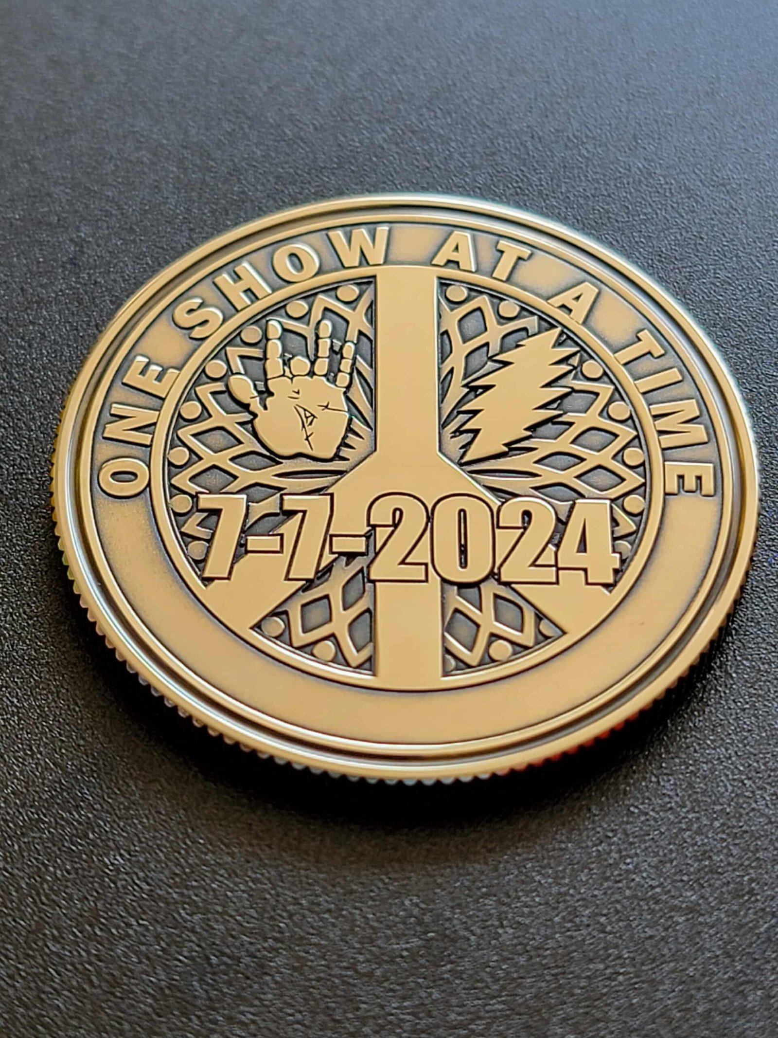 Layered Mandala Stealie Recovery Anniversary Medallion - Image 2