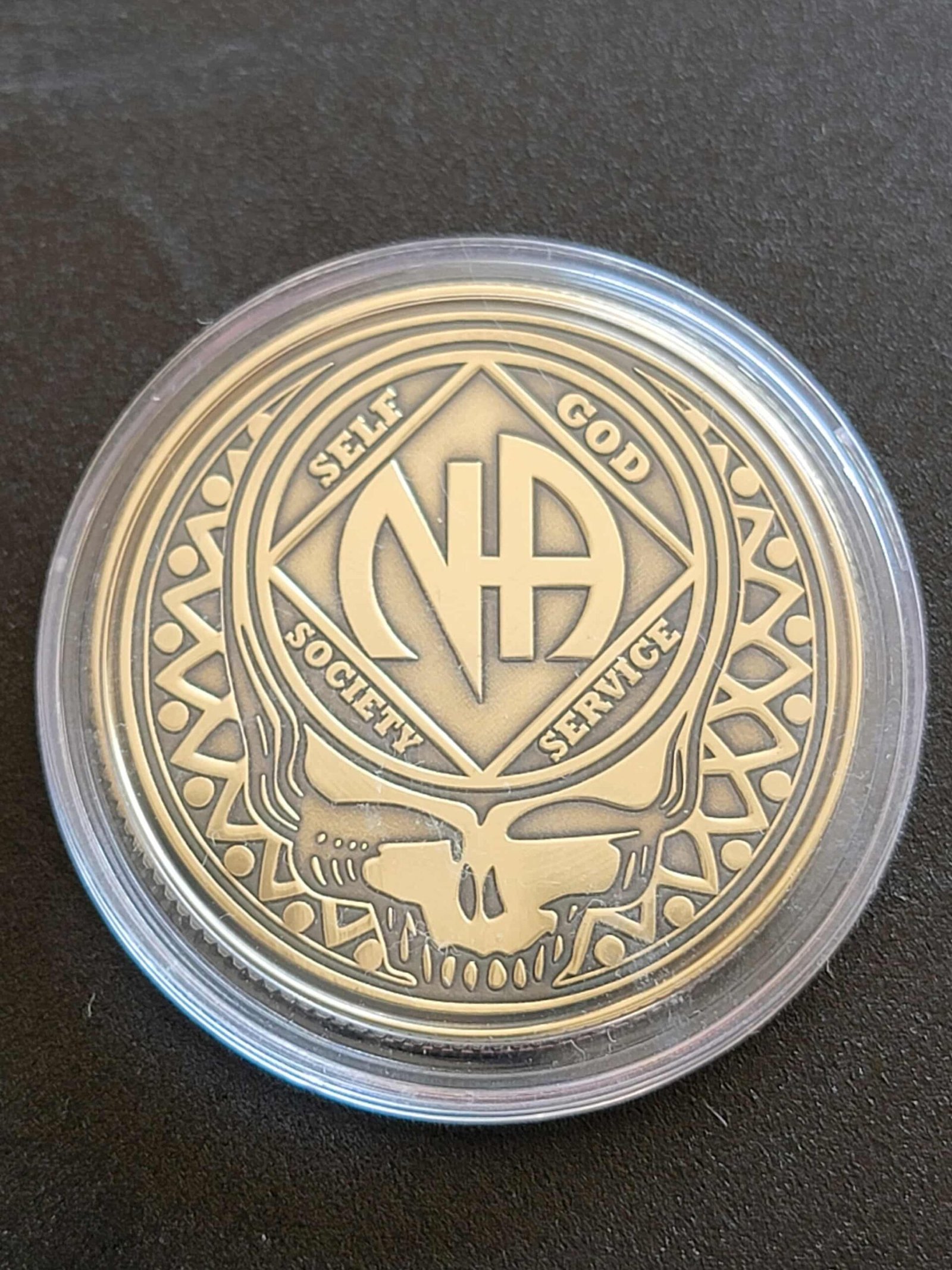 Grateful Dead NA Recovery Coin – Anniversary Token with Skull & NA Symbol (Personalize) - Image 6