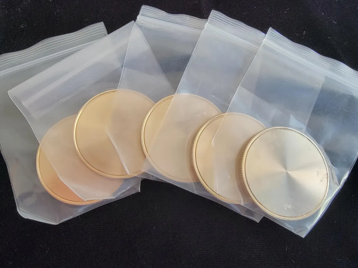 (5) Pack - 40mm x 3mm Premium Brass Coin Blanks – Ideal for Laser Engraving - Image 4