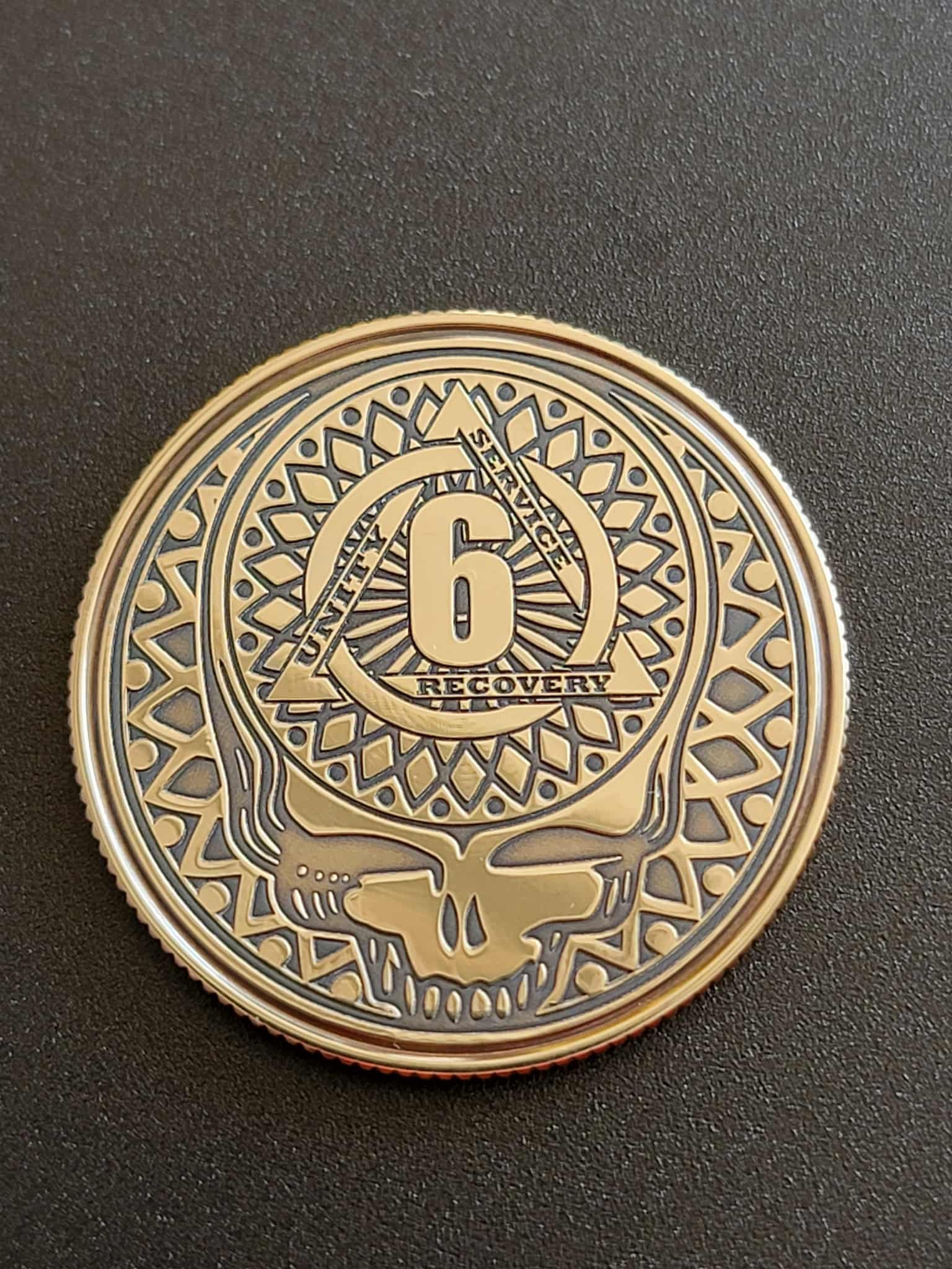 Anniversary Recovery Coin – Grateful Dead Inspired "One Show at a Time" (Personalize)