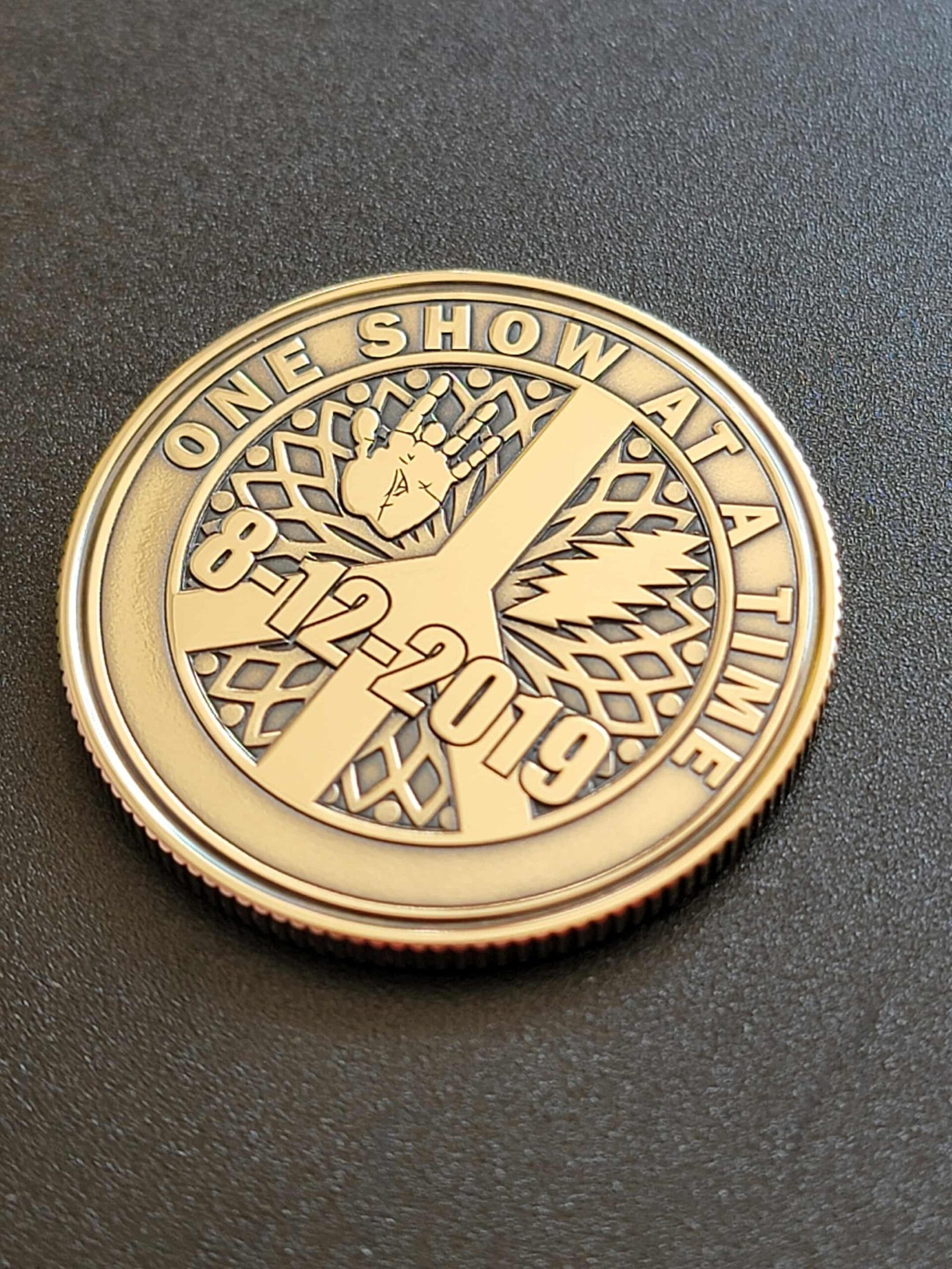 Anniversary Recovery Coin – Grateful Dead Inspired "One Show at a Time" (Personalize) - Image 2