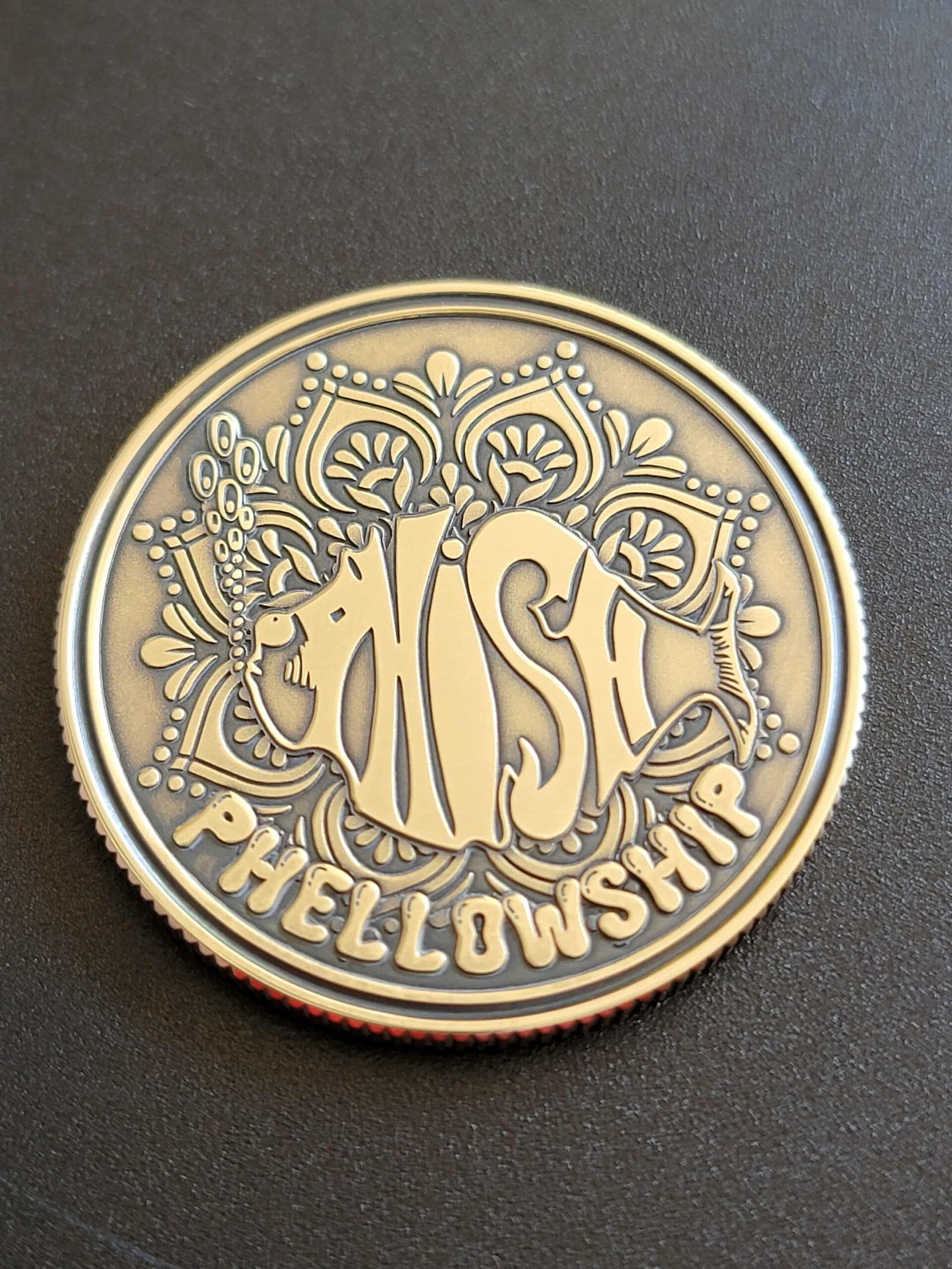 Phish Phellowship Recovery Coin – Anniversary Sobriety Token (Personalize) - Image 3