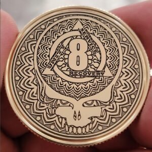 Grateful Dead 40mm Personalized Recovery Anniversary Medallion