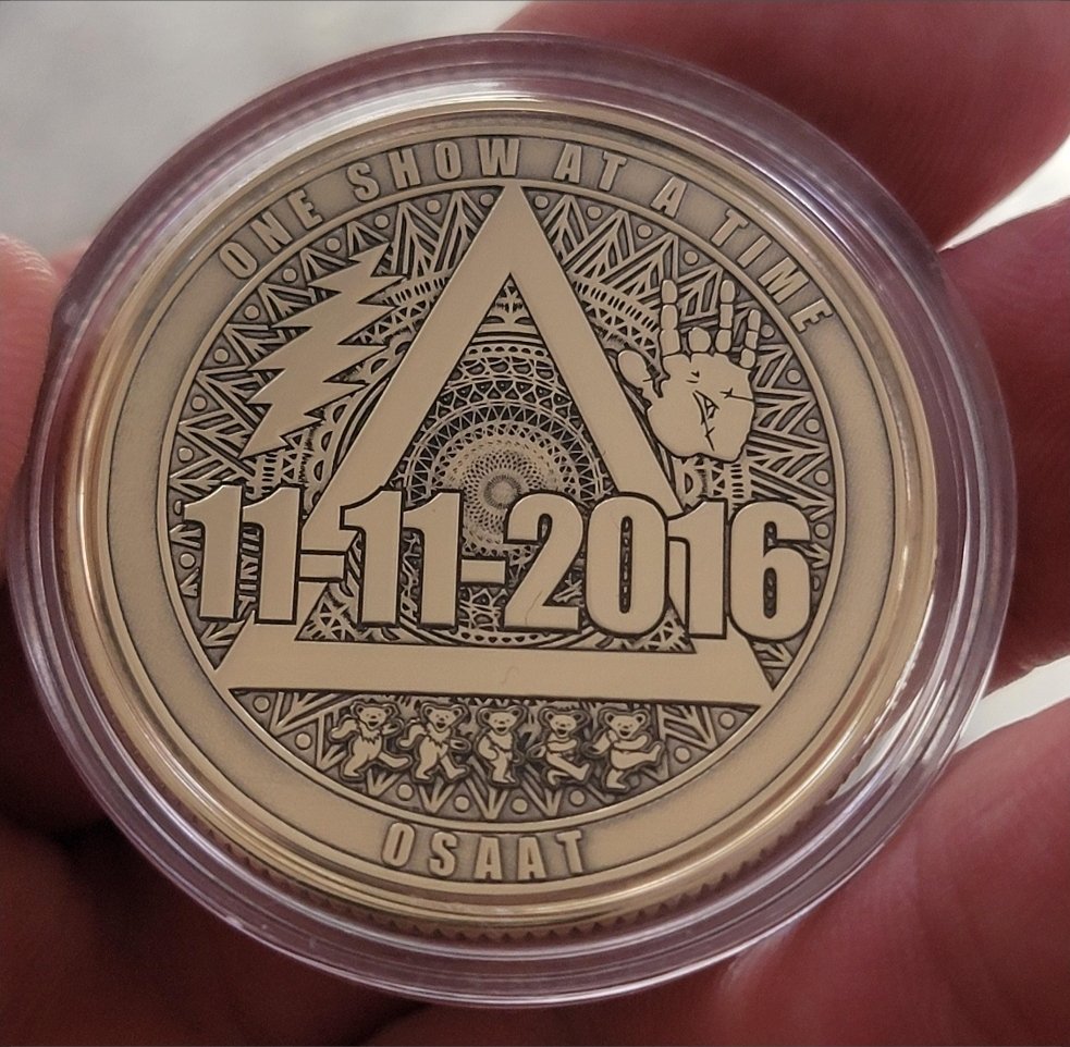 Grateful Dead 40mm Personalized Recovery Anniversary Medallion - Image 4
