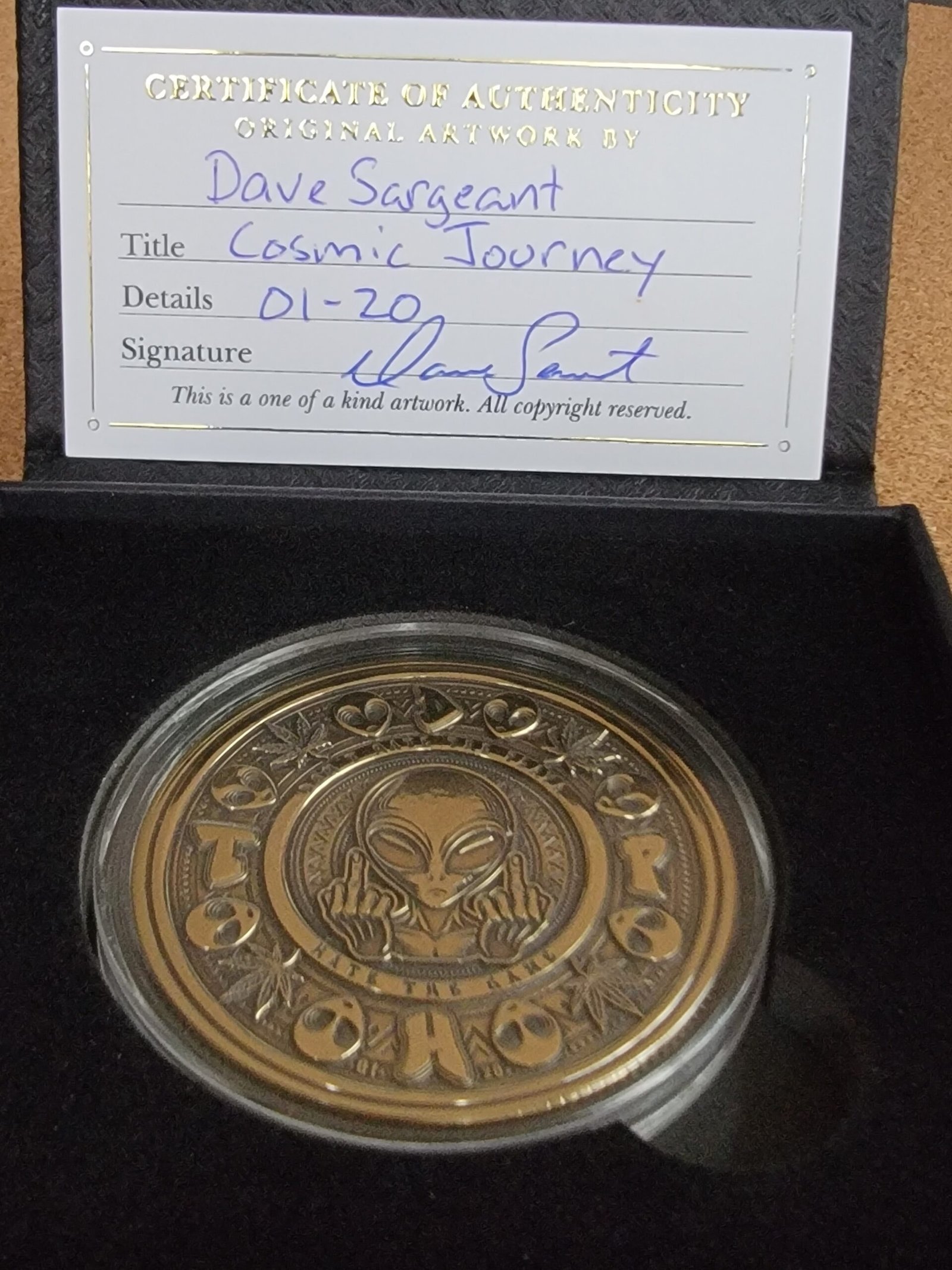 50mm Limited Edition Cosmic Journey Medallion - Image 11