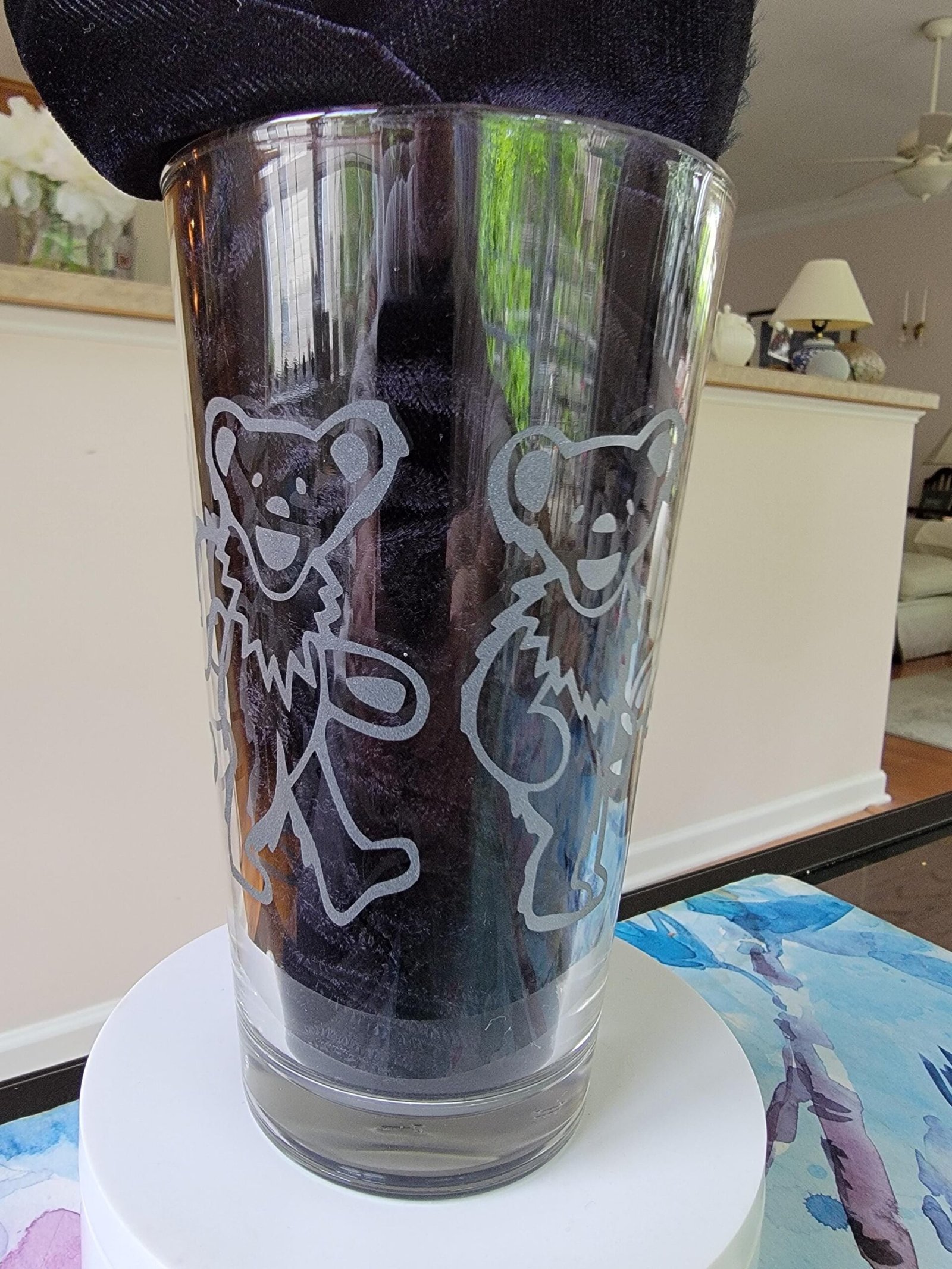 Dancing Bear Laser Engraved Pint Glass - Image 3