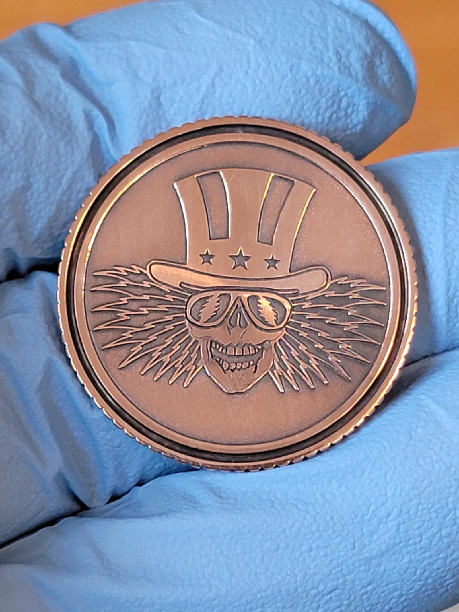 Copper Grateful Dead Golfball Marker. - Image 2