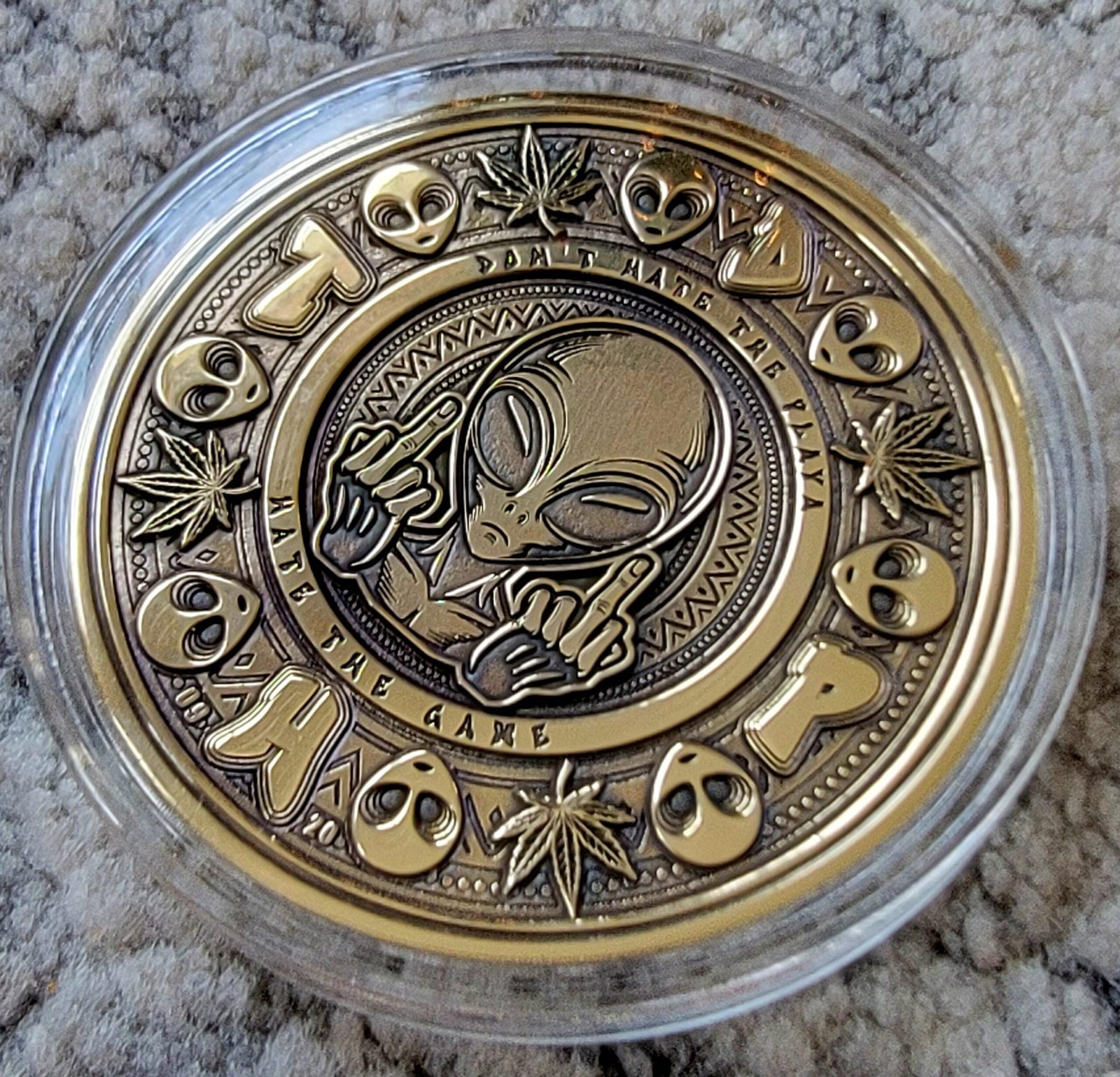 50mm Solid Brass LE Cosmic Journey Coin - Image 6