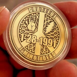 Grateful I'm not dead recovery anniversary medallion. 40mm x 3mm