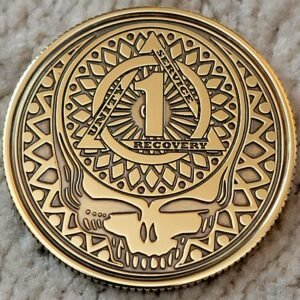 Grateful Dead Sobriety Anniversary Coin